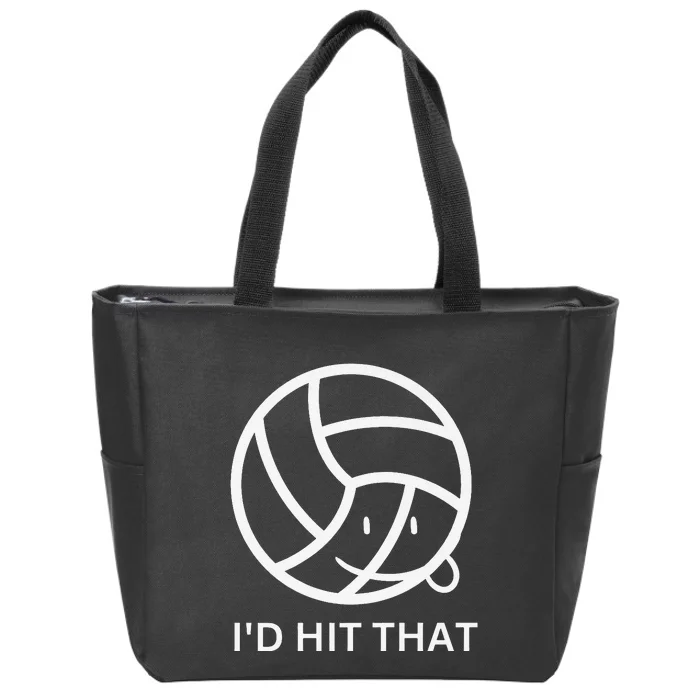 Volleyball graphic sports club graphic tee Premium Zip Tote Bag