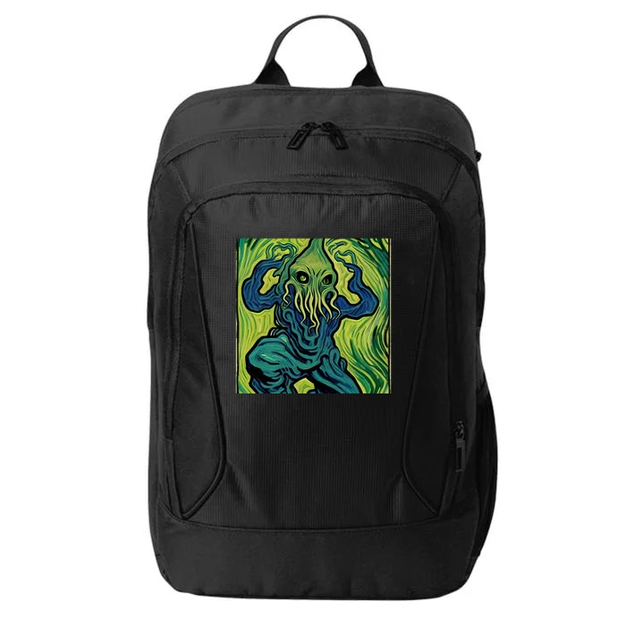 Van Gogh Style Cthulhu Lovecraft City Backpack