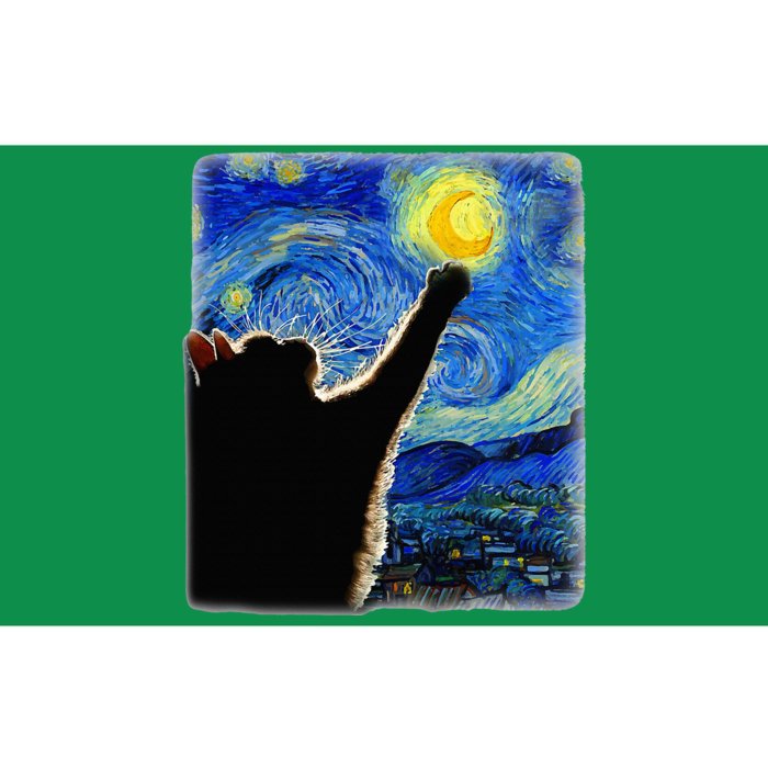 Van Gogh Starry Night Cat Bumper Sticker