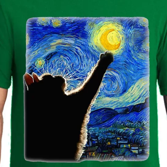 Van Gogh Starry Night Cat Pajama Set