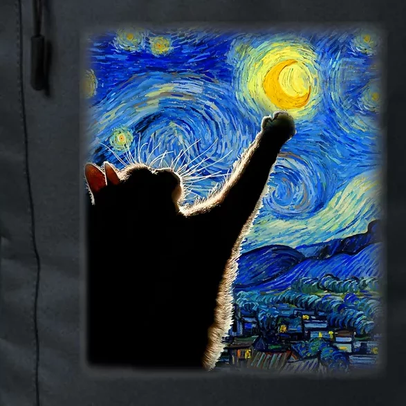 Van Gogh Starry Night Cat Daily Commute Backpack