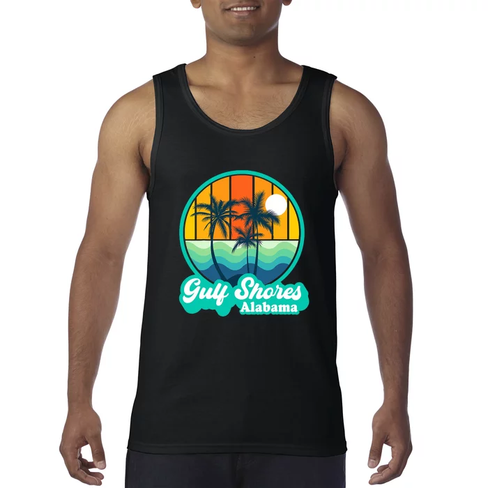 Vintage Gulf Shores Alabama Summer Vacation Beach Souvenirs Tank Top