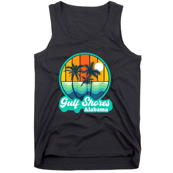 Vintage Gulf Shores Alabama Summer Vacation Beach Souvenirs Tank Top