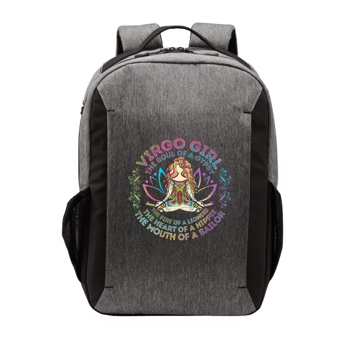 Virgo Girl The Soul Of A Gypsy Birthday Hippie Soul Vector Backpack