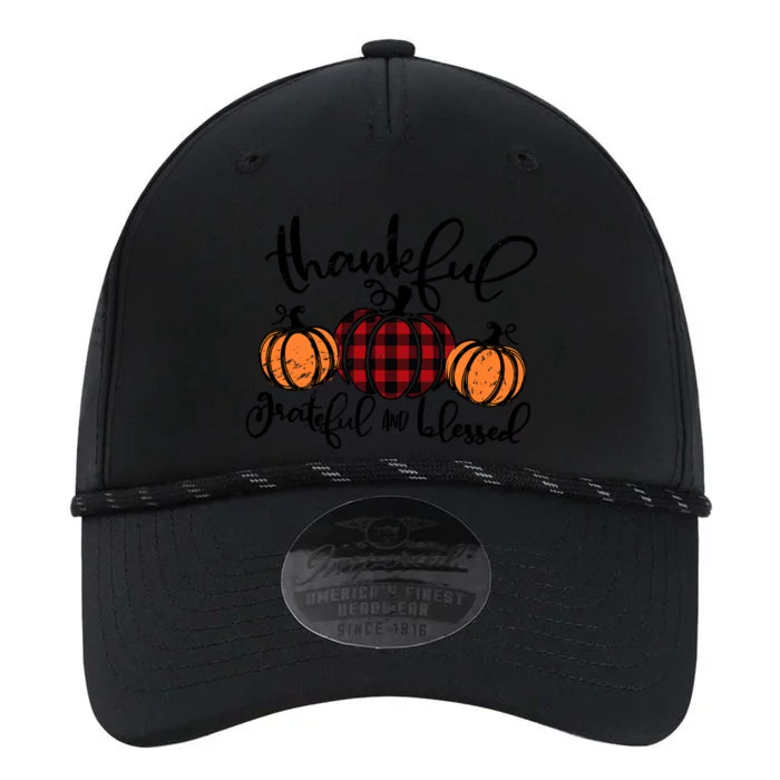 Vintage Grateful Thankful Blessed Pumpkin Fall Thanksgiving Gift Performance The Dyno Cap