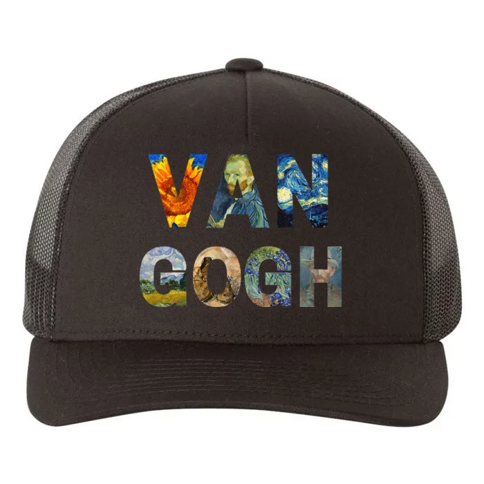 Van Gogh Tribute To Vincent Van Gogh Yupoong Adult 5-Panel Trucker Hat