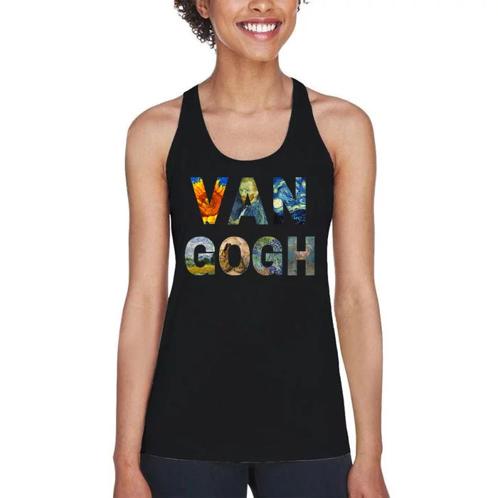 Van Gogh Tribute To Vincent Van Gogh Women's Racerback Tank