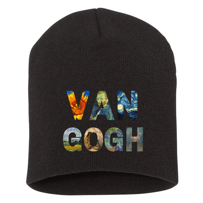 Van Gogh Tribute To Vincent Van Gogh Short Acrylic Beanie