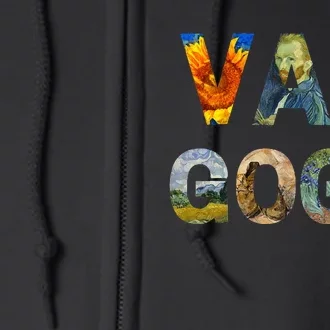 Van Gogh Tribute To Vincent Van Gogh Full Zip Hoodie