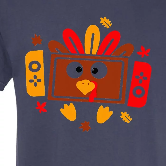 Video Games Thanksgiving Turkey Gamer Gaming Garment-Dyed Heavyweight T-Shirt