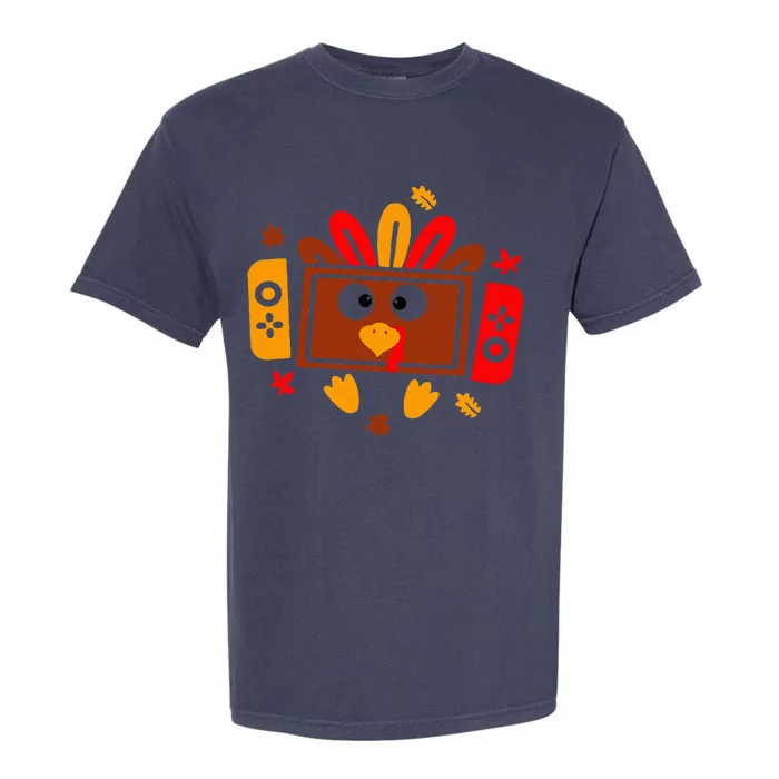 Video Games Thanksgiving Turkey Gamer Gaming Garment-Dyed Heavyweight T-Shirt