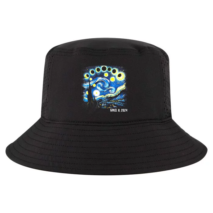 Van Gogh Total Solar Eclipse April 8th 2024 Cool Comfort Performance Bucket Hat