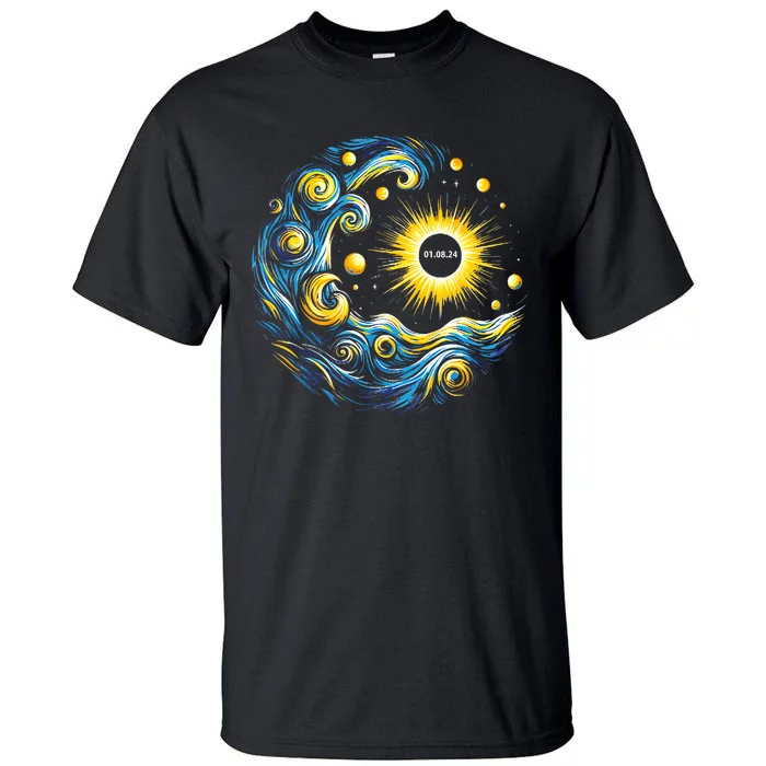 Van Gogh Total Solar Eclipse April 8th 2024 Trending Now Tall T-Shirt