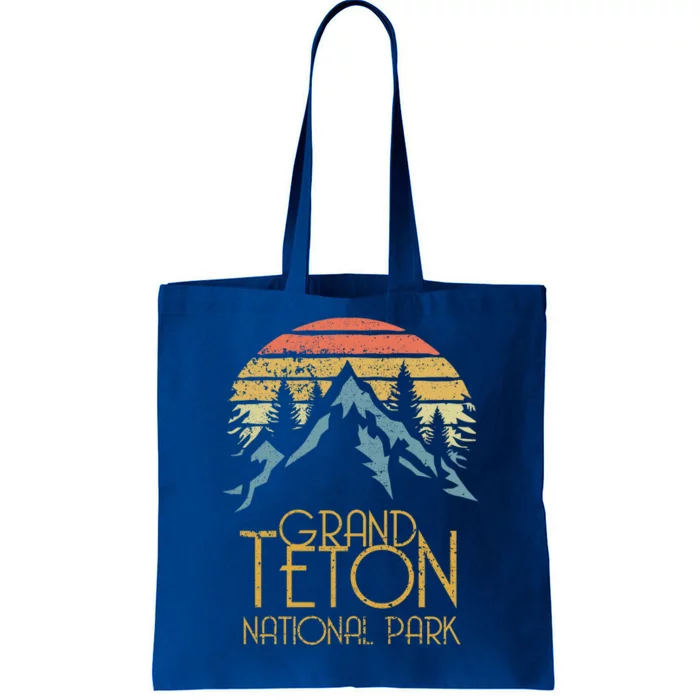 Vintage Grand Teton National Park Wyoming Retro Sweagift Tote Bag