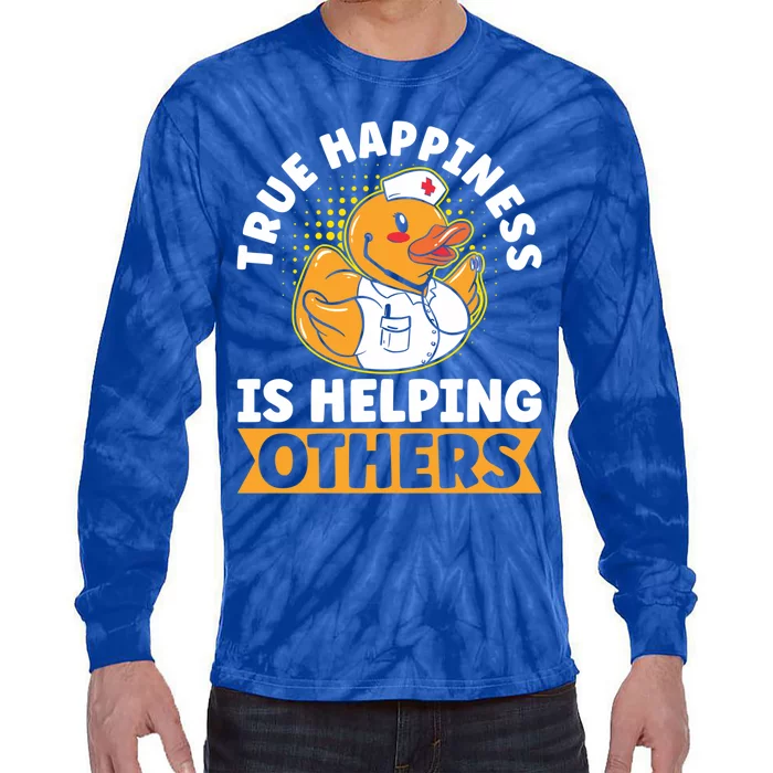 Volunteer Group True Happiness Is Helping Others Volunteers Gift Tie-Dye Long Sleeve Shirt