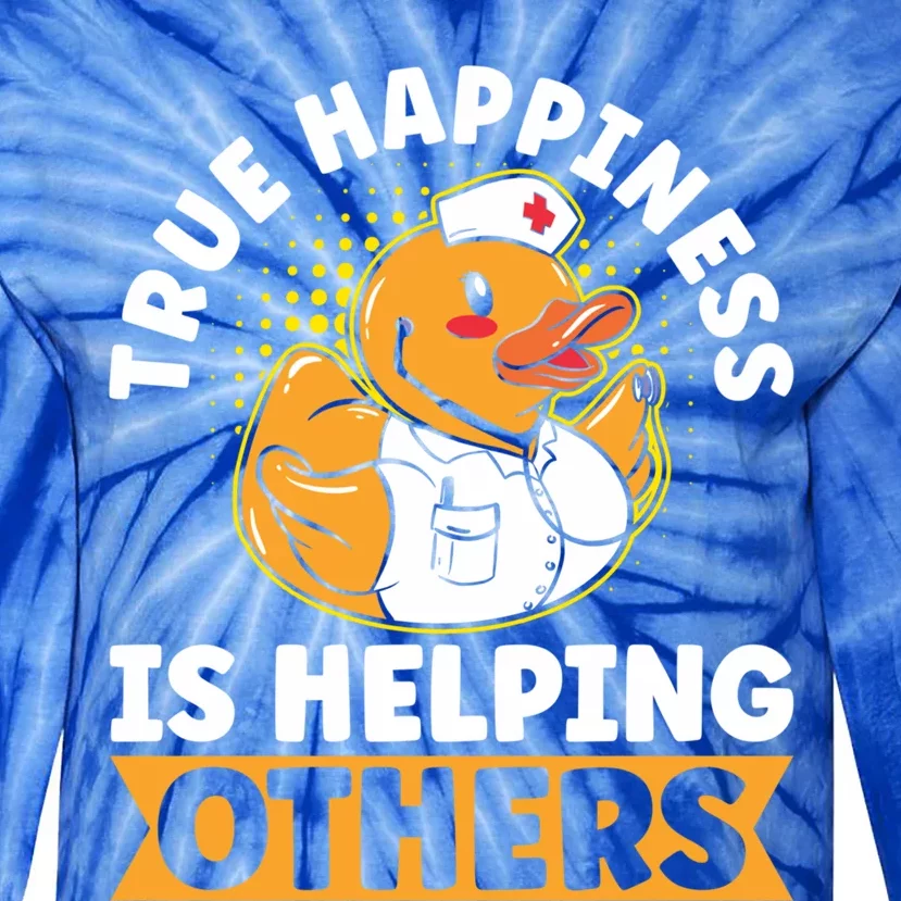 Volunteer Group True Happiness Is Helping Others Volunteers Gift Tie-Dye Long Sleeve Shirt