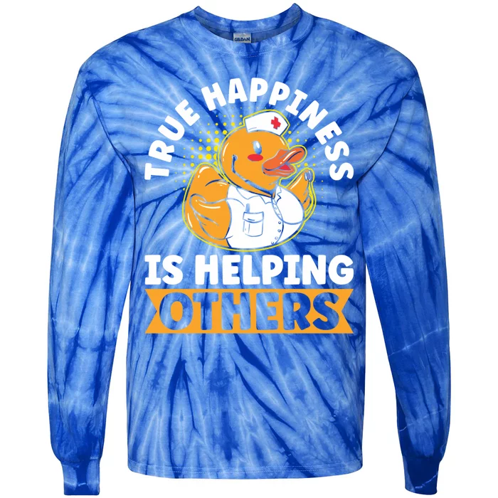 Volunteer Group True Happiness Is Helping Others Volunteers Gift Tie-Dye Long Sleeve Shirt