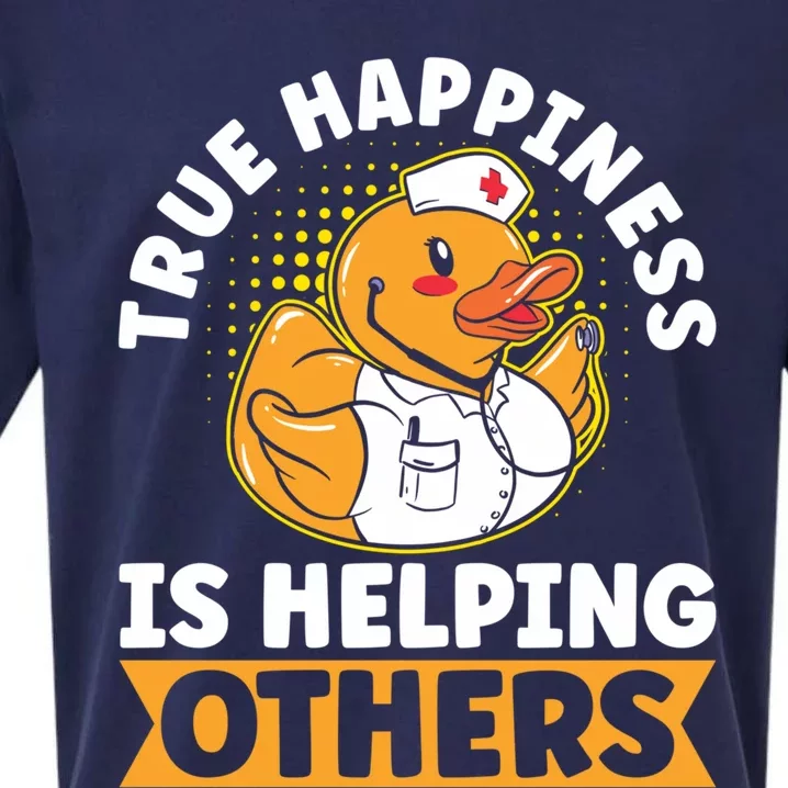 Volunteer Group True Happiness Is Helping Others Volunteers Gift Sueded Cloud Jersey T-Shirt