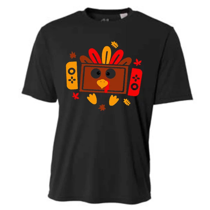 Video Games Thanksgiving Turkey Gamer Gaming Cooling Performance Crew T-Shirt