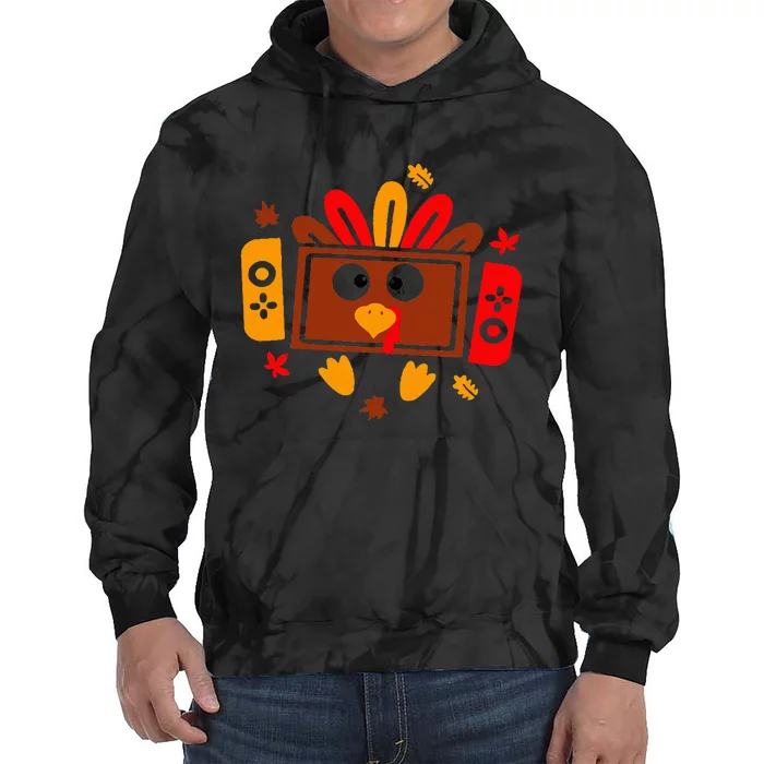 Video Games Thanksgiving Turkey Gamer Gaming Tie Dye Hoodie