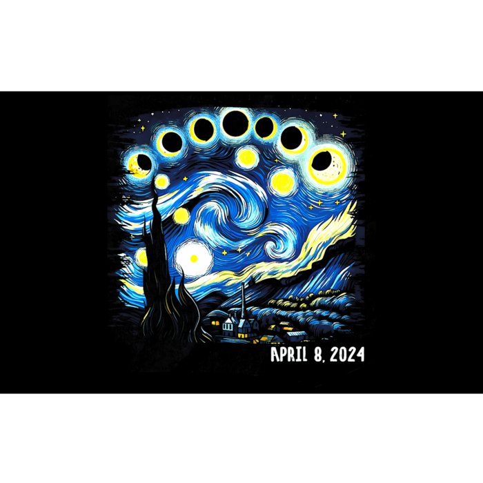 Van Gogh Total Solar Eclipse April 8th 2024 Bumper Sticker