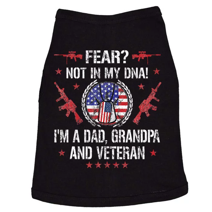 Veteran grandpa USA Flag Doggie Tank