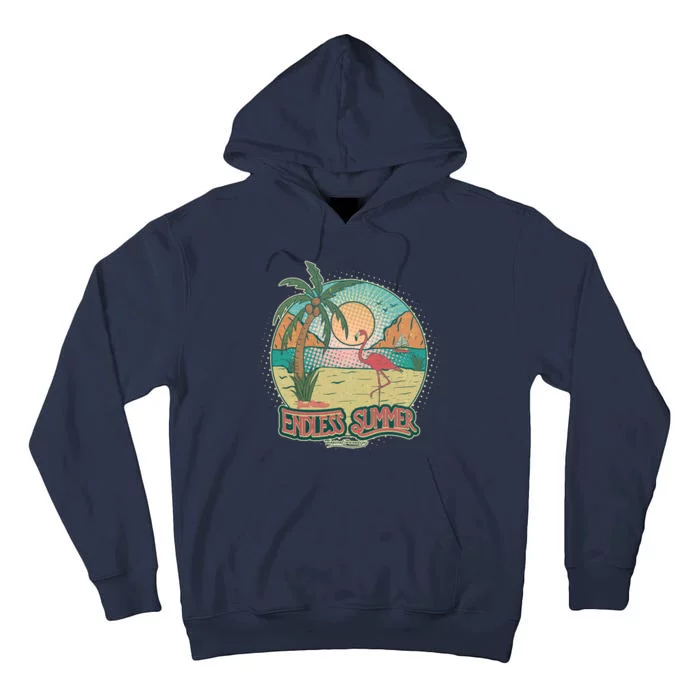 Vintage Good Vacation Endless Summer Tropical Paradise Tall Hoodie