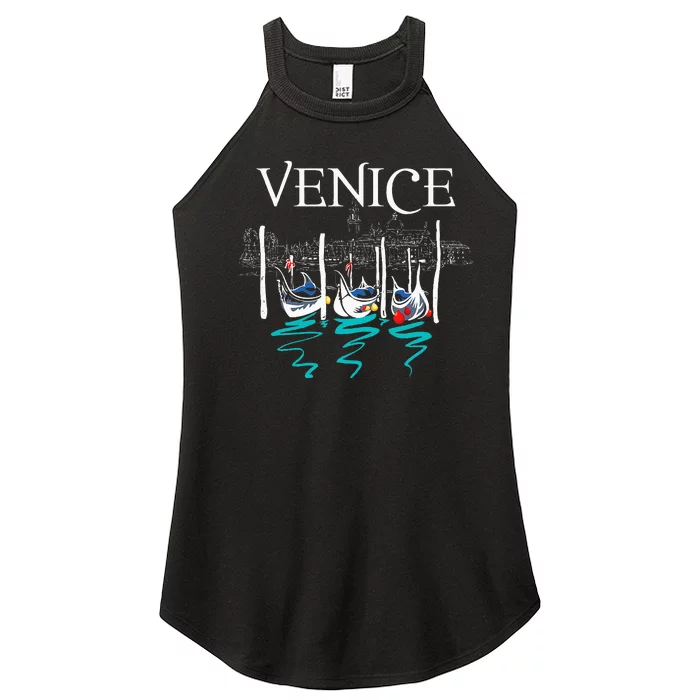 Venice Gondola Venetian Canals Italian City Women’s Perfect Tri Rocker Tank