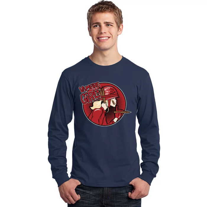 Vampire Girl Long Sleeve Shirt