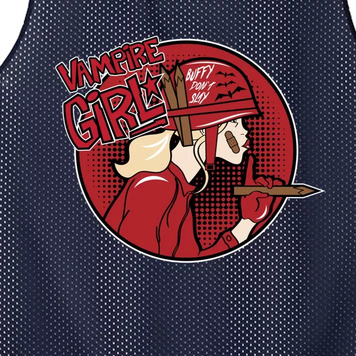 Vampire Girl Mesh Reversible Basketball Jersey Tank