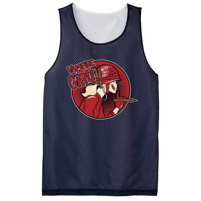 Vampire Girl Mesh Reversible Basketball Jersey Tank