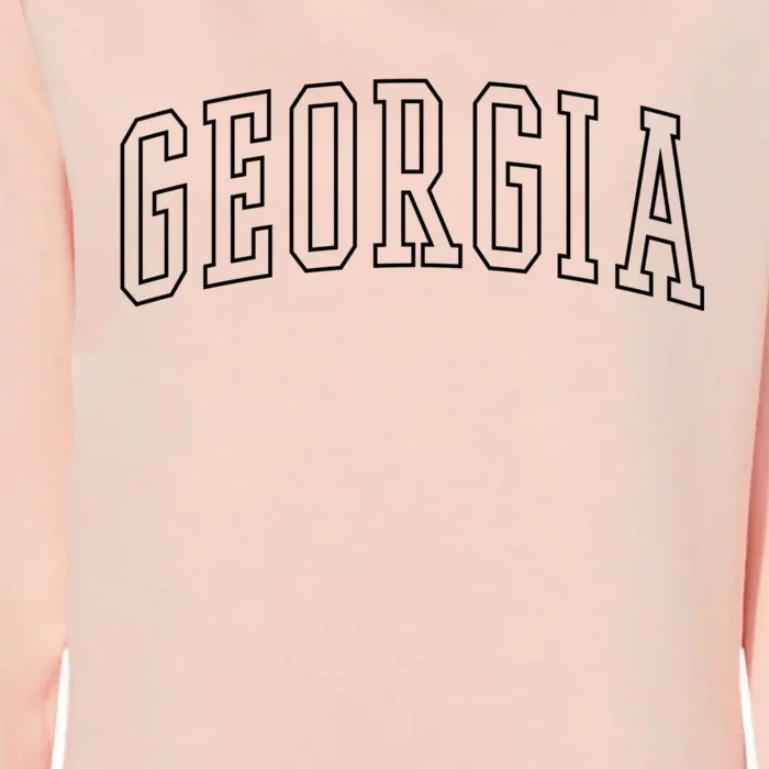 Varsity Georgia Womens California Wash Sweatshirt