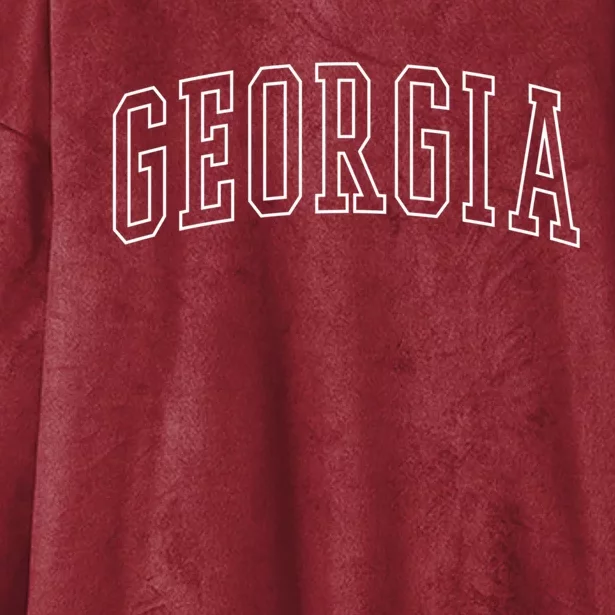 Varsity Georgia Hooded Wearable Blanket