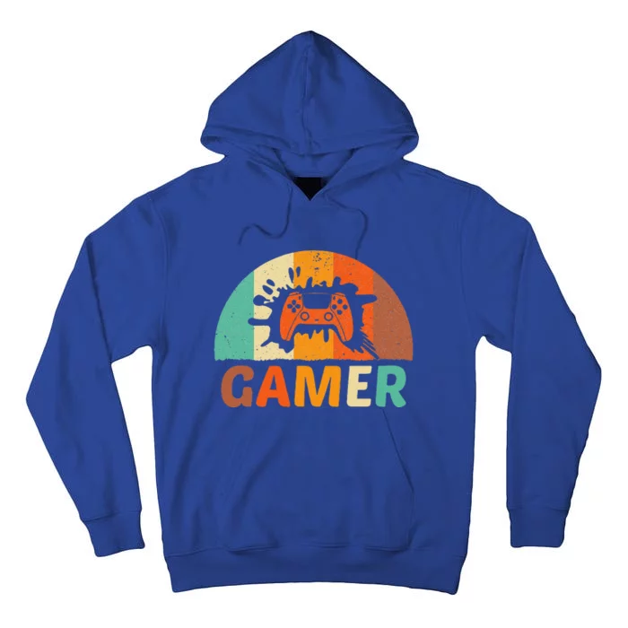 Video Game Vintage Gamer Boy For Lovers And Players Tall Hoodie