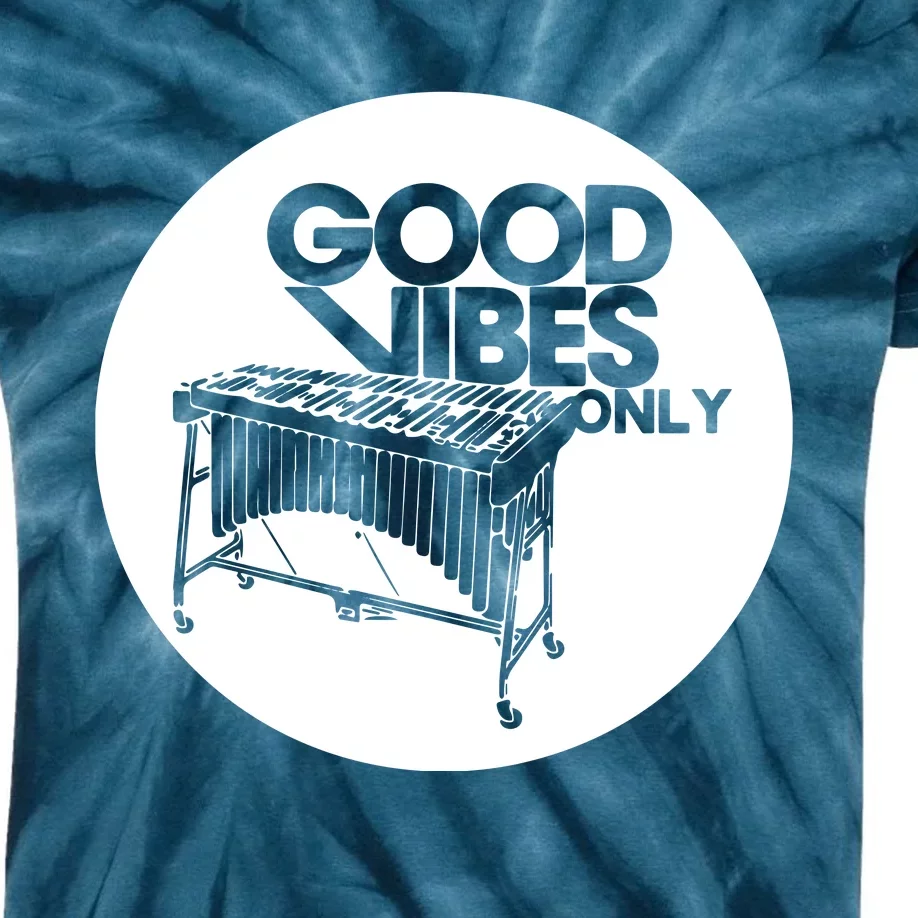 Vibraphone Good Vibes Only Vibraphonist Marimba Player Long Sleeve Kids Tie-Dye T-Shirt