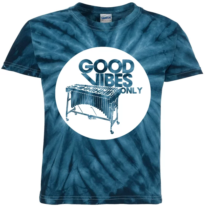 Vibraphone Good Vibes Only Vibraphonist Marimba Player Long Sleeve Kids Tie-Dye T-Shirt