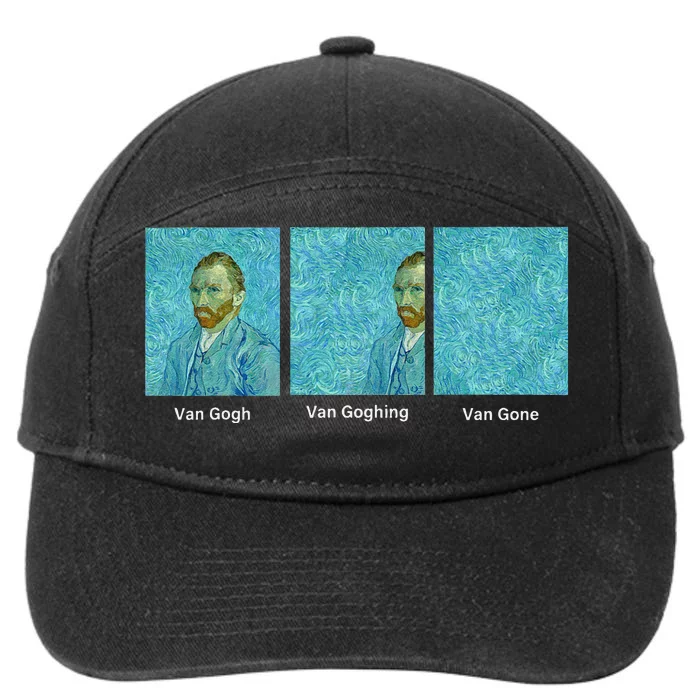 Van Gogh Van Going Van Gone Funny Art Lover 7-Panel Snapback Hat