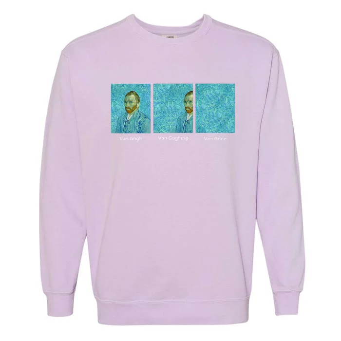 Van Gogh Van Going Van Gone Funny Art Lover Garment-Dyed Sweatshirt