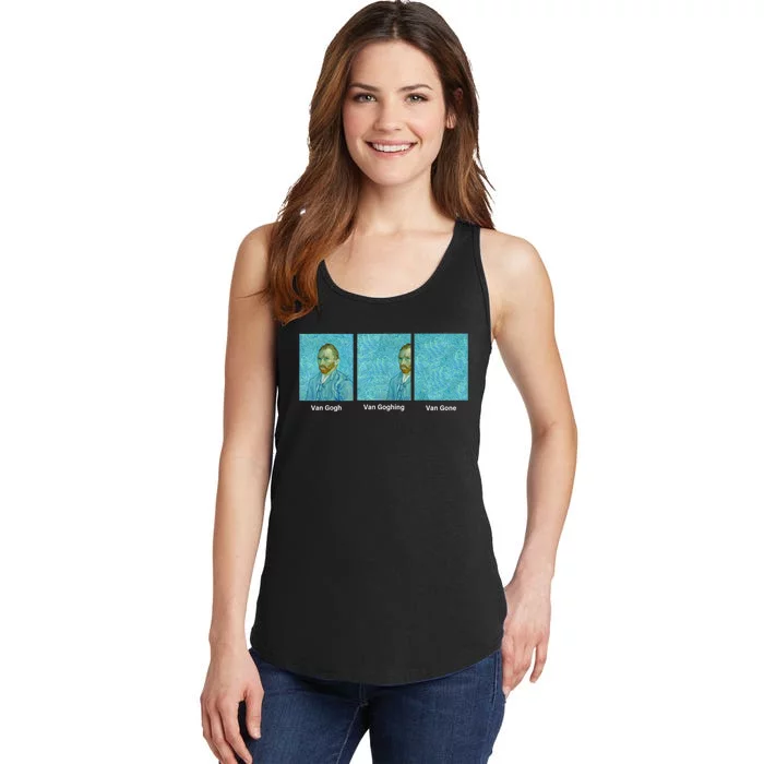 Van Gogh Van Going Van Gone Funny Art Lover Ladies Essential Tank