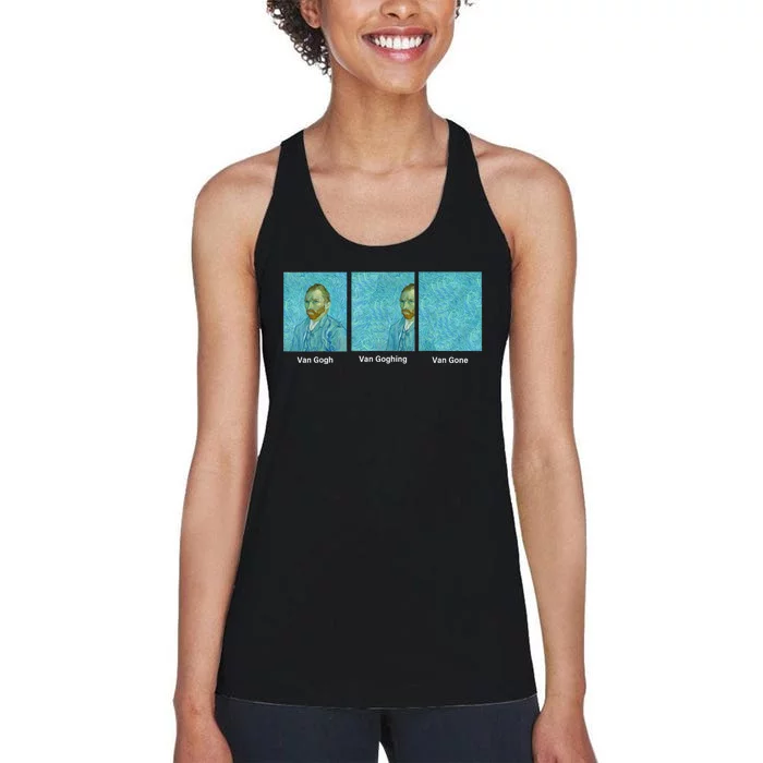 Van Gogh Van Going Van Gone Funny Art Lover Women's Racerback Tank