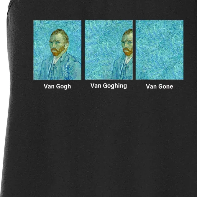 Van Gogh Van Going Van Gone Funny Art Lover Women's Racerback Tank