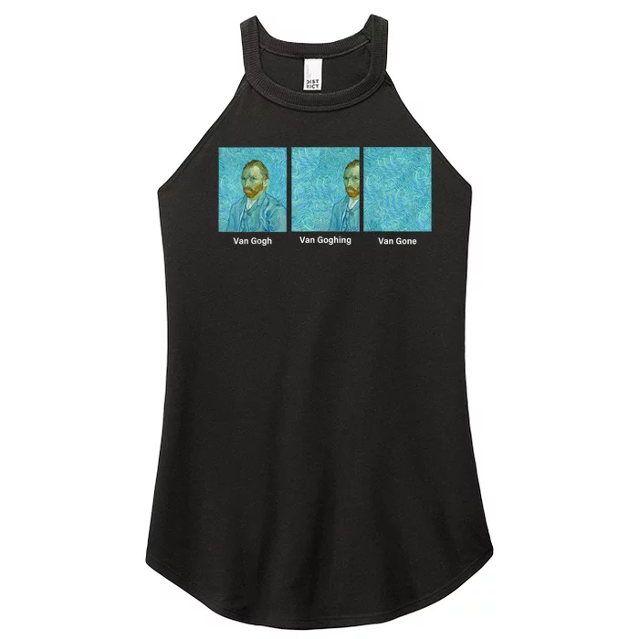 Van Gogh Van Going Van Gone Funny Art Lover Women’s Perfect Tri Rocker Tank