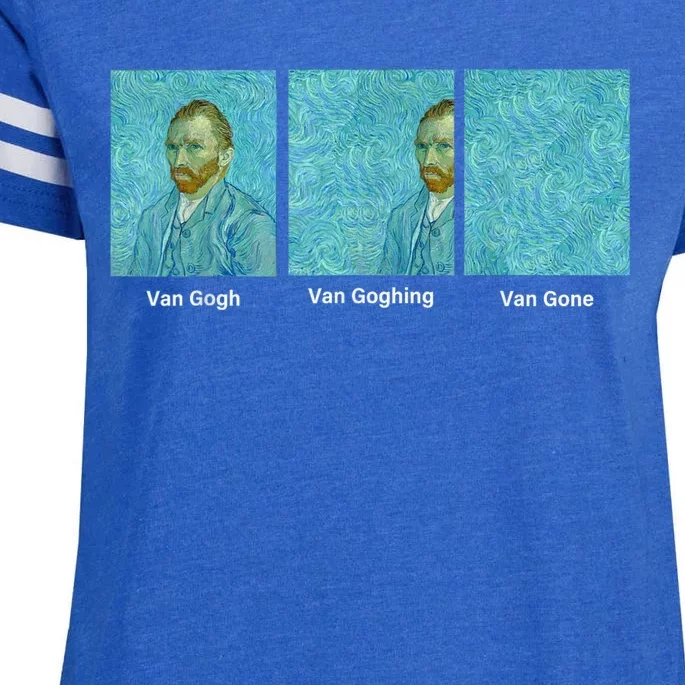 Van Gogh Van Going Van Gone Funny Art Lover Enza Ladies Jersey Football T-Shirt