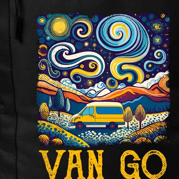 Van Go Vanlife Accessories Artist Funny Art Teacher Daily Commute Backpack