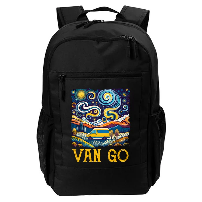 Van Go Vanlife Accessories Artist Funny Art Teacher Daily Commute Backpack