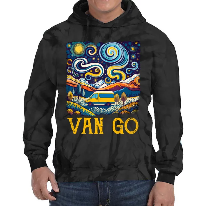 Van Go Vanlife Accessories Artist Funny Art Teacher Tie Dye Hoodie