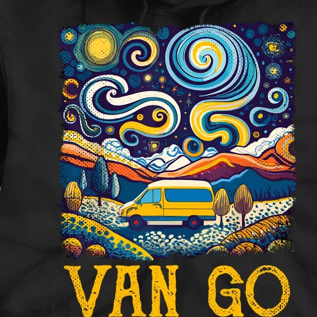 Van Go Vanlife Accessories Artist Funny Art Teacher Tie Dye Hoodie