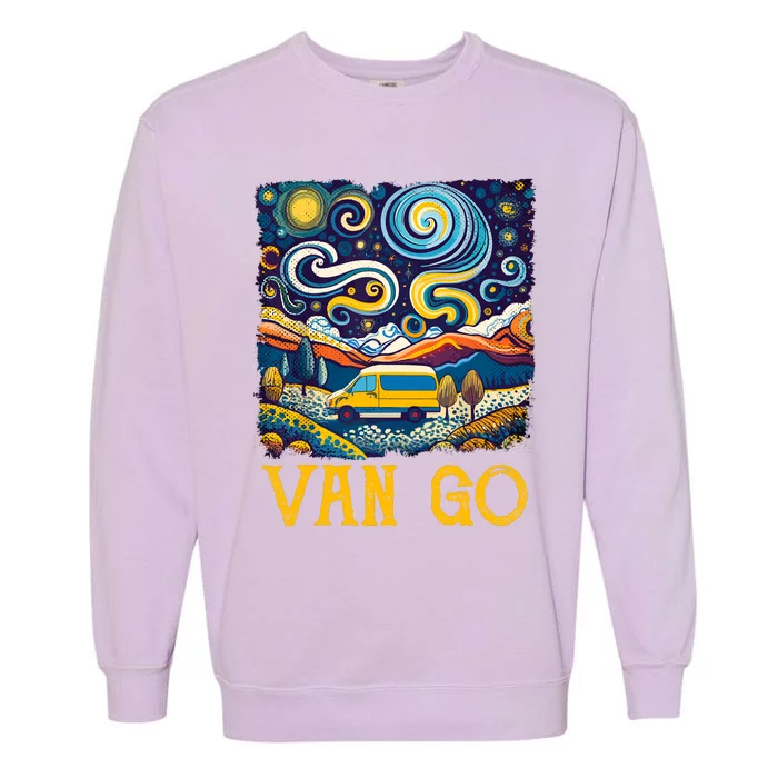 Van Go Vanlife Accessories Artist Funny Art Teacher Garment-Dyed Sweatshirt