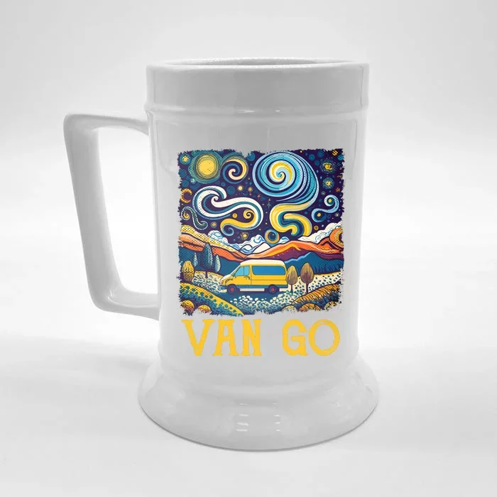 Van Go Vanlife Accessories Artist Funny Art Teacher Front & Back Beer Stein