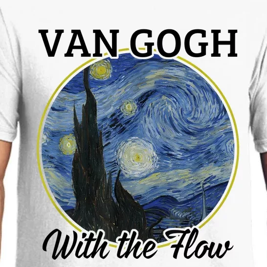 Van Gogh With The Flow Funny Artist Pun Humor Pajama Set